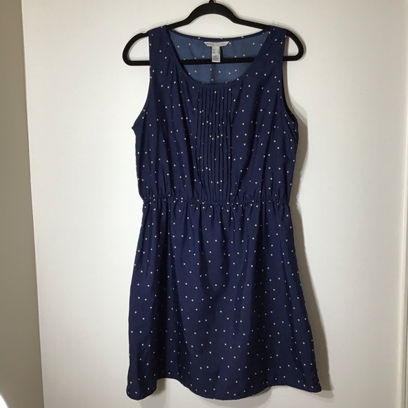 Mango Dresses & Skirts - MNG Mango size 8 blue tan dress